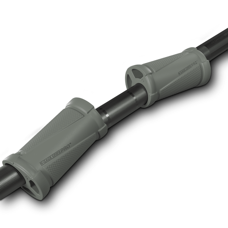 thick grip barbell training attachment - builds grip strength and reduces joint pain during compound lifts